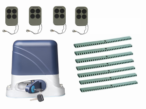 КОРН KSL-1300KIT-KR7-T4 Автоматика для откатных ворот KSL-1300 KIT-KR7-Т4, комплект: привод, 4 пульта, 7 реек