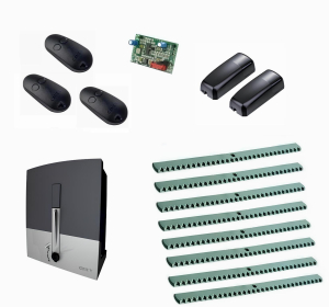 CAME BXL04AGS KIT8-FK-T3 Автоматика для откатных ворот BXL04AGS KIT8-FK-Т3, комплект: привод, радиоприемник, 3 пульта, фотоэлементы, 8 реек