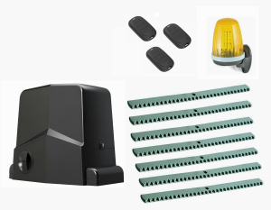AN-MOTORS ARW-600MKIT-L7-T3 Автоматика для откатных ворот ARW-600MKIT L7-Т3, комплект: привод, сигнальная лампа, 3 пульта, 7 реек