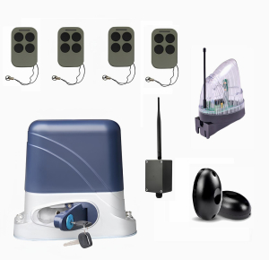 КОРН KSL-800FULL-5K-BT-T4 Автоматика для откатных ворот KSL-800 FULL-5K-BT-Т4, комплект: привод, 4 пульта, Bluetooth-модуль, фотоэлементы, лампа