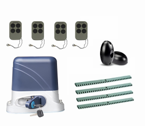КОРН KSL-1300KIT-FK4-T4 Автоматика для откатных ворот KSL-1300 KIT-FK4-Т4, комплект: привод, 4 пульта, фотоэлементы, 4 рейки
