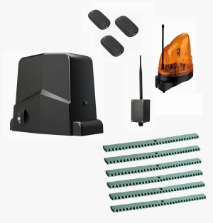 AN-MOTORS ARW-600MKIT-1LK6-BT-T3 Автоматика для откатных ворот ARW-600MKIT 1LK6-BT-Т3, комплект: привод, сигнальная лампа, 3 пульта, 6 реек, Bluetooth-модуль