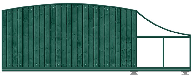 КОРН 70РС705-65КГ Откатные ворота КОРН РАДУГА, толщина 65 мм