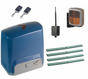 R-TECH SL1000KCEKIT-LA4-BT Автоматика для откатных ворот SL1000AC.M KIT-LA4-BT, комплект: привод, 2 пульта, Bluetooth-модуль, лампа, 4 рейки