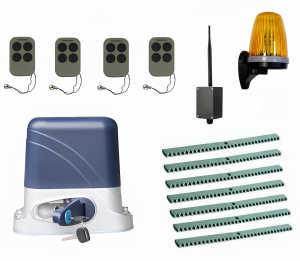 КОРН KSL-800KIT-L3K7-BT-T4 Автоматика для откатных ворот KSL-800 KIT-L3K7-BT-Т4, комплект: привод, 4 пульта, Bluetooth-модуль, лампа, 7 реек