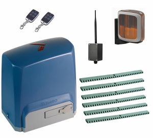 R-TECH SL1000KCEKIT-LA6-BT Автоматика для откатных ворот SL1000AC.M KIT-LA6-BT, комплект: привод, 2 пульта, Bluetooth-модуль, лампа, 6 реек