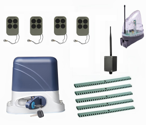 КОРН KSL-800KIT-L5K5-BT-T4 Автоматика для откатных ворот KSL-800 KIT-L5K5-BT-Т4, комплект: привод, 4 пульта, Bluetooth-модуль, лампа, 5 реек