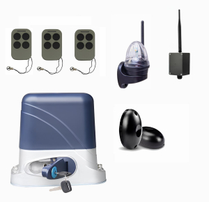 КОРН KSL-1300FULL-4K-BT-T3 Автоматика для откатных ворот KSL-1300 FULL-4K-BT-Т3, комплект: привод, 3 пульта, Bluetooth-модуль, фотоэлементы, лампа