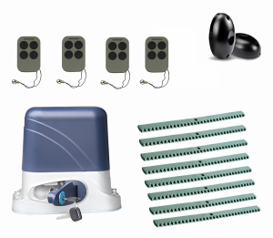 КОРН KSL-1300KIT-FK8-T4 Автоматика для откатных ворот KSL-1300 KIT-FK8-Т4, комплект: привод, 4 пульта, фотоэлементы, 8 реек
