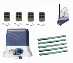 КОРН KSL-1300KIT-L5K5-T4 Автоматика для откатных ворот KSL-1300 KIT-L5K5-Т4, комплект: привод, 4 пульта, лампа, 5 реек