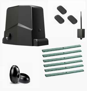 AN-MOTORS ARW-600MKIT-FK6-BT-T3 Автоматика для откатных ворот ARW-600MKIT FK6-BT-Т3, комплект: привод, фотоэлементы, 3 пульта, 6 реек, Bluetooth-модуль