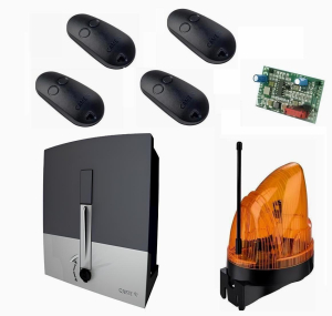 CAME BXL04AGS KIT-LK2-T4 Автоматика для откатных ворот BXL04AGS KIT-LK2-T4, комплект: привод, радиоприемник, 4 пульта, лампа