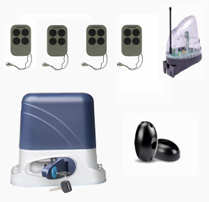 КОРН KSL-800FULL-5K-T4 Автоматика для откатных ворот KSL-800 FULL-5K-Т4, комплект: привод, 4 пульта, фотоэлементы, лампа