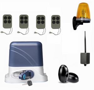 КОРН KSL-1300FULL-3K-BT-T4 Автоматика для откатных ворот KSL-1300 FULL-3K-BT-Т4, комплект: привод, 4 пульта, Bluetooth-модуль, фотоэлементы, лампа