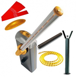 CAME GARD8000/6 Шлагбаум автоматический CAME GARD 8000/6, комплект: тумба, стрела, опора, наклейки светоотражающие, лампа, пружина