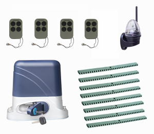 КОРН KSL-800KIT-L4K8-T4 Автоматика для откатных ворот KSL-800 KIT-L4K8-Т4, комплект: привод, 4 пульта, лампа, 8 реек