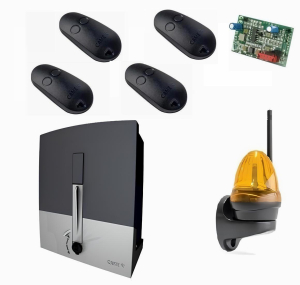 CAME BXL04AGS KIT-LK-T4 Автоматика для откатных ворот BXL04AGS KIT-LK-T4, комплект: привод, радиоприемник, 4 пульта, лампа