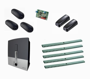 CAME BXL04AGS KIT5-FK-T3 Автоматика для откатных ворот BXL04AGS KIT5-FK-Т3, комплект: привод, радиоприемник, 3 пульта, фотоэлементы, 5 реек