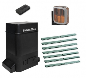 DOORHAN SL-1300PROKIT-LA7-T1 Автоматика для откатных ворот DOORHAN SLIDING-1300PROKIT-LA7-T1, комплект: привод, пульт, лампа, 7 реек