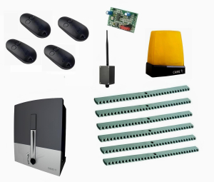 CAME BXL04AGS KIT6-L-BT-T4 Автоматика для откатных ворот BXL04AGS KIT6-L-BT-T4, комплект: привод, радиоприемник, 4 пульта, лампа, антенна, 6 реек, Bluetooth-модуль