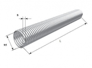 DOORHAN 34080/mL/RAL7004 Пружина окрашенная 95- 8,0 левая для подъёмных секционных ворот