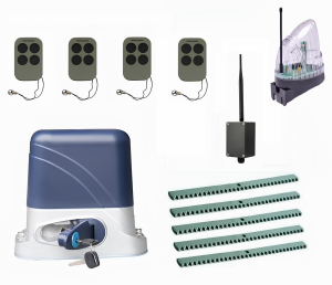 КОРН KSL-1300KIT-L5K5-BT-T4 Автоматика для откатных ворот KSL-1300 KIT-L5K5-BT-Т4, комплект: привод, 4 пульта, Bluetooth-модуль, лампа, 5 реек