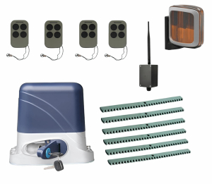 КОРН KSL-1300KIT-L2K6-BT-T4 Автоматика для откатных ворот KSL-1300 KIT-L2K6-BT-Т4, комплект: привод, 4 пульта, Bluetooth-модуль, лампа, 6 реек
