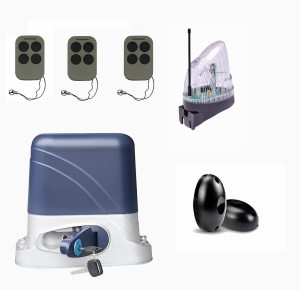 КОРН KSL-1300FULL-5K-T3 Автоматика для откатных ворот KSL-1300 FULL-5K-Т3, комплект: привод, 3 пульта, фотоэлементы, лампа
