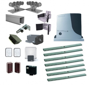 ALUTECH SGN.01.002.150-8 + RB1000BDKIT7 Комплектующие для откатных ворот весом до 450 кг или шириной до 5м (набор-комплект) с автоматикой NICE RB1000BDKIT7