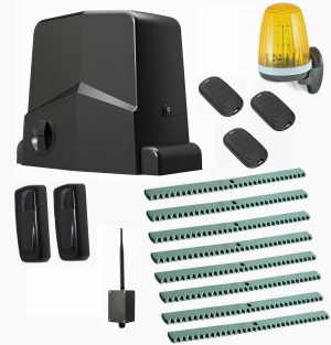 AN-MOTORS ARW-600MKITFULL8-BT-T3 Автоматика для откатных ворот ARW-600MKIT FULL8-BT-Т3, комплект: привод, 3 пульта, лампа, фотоэлементы, 8 реек, Bluetooth-модуль