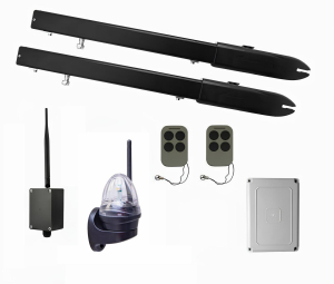 КОРН KSW-3000L-4K-BT Автоматика для распашных ворот KSW-3000 L-4K-BT, комплект: 2 привода, блок управления, 2 пульта, лампа, Bluetooth-модуль