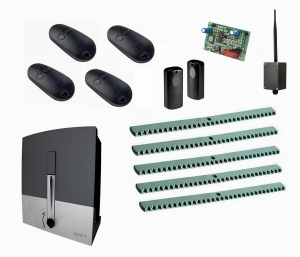 CAME BXL04AGS KIT5-F-BT-T4 Автоматика для откатных ворот BXL04AGS KIT5-F-BT-T4, комплект: привод, радиоприемник, 4 пульта, фотоэлементы, 5 реек, Bluetooth-модуль