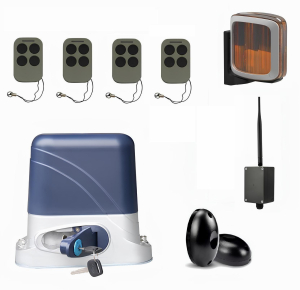 КОРН KSL-800FULL-2K-BT-T4 Автоматика для откатных ворот KSL-800 FULL-2K-BT-Т4, комплект: привод, 4 пульта, Bluetooth-модуль, фотоэлементы, лампа