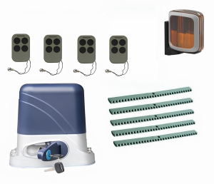 КОРН KSL-1300KIT-L2K5-T4 Автоматика для откатных ворот KSL-1300 KIT-L2K5-Т4, комплект: привод, 4 пульта, лампа, 5 реек