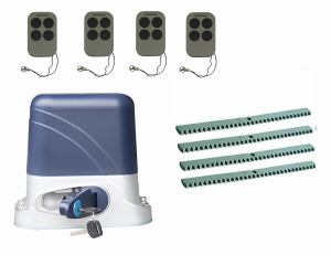 КОРН KSL-800KIT-KR4-T4 Автоматика для откатных ворот KSL-800 KIT-KR4-Т4, комплект: привод, 4 пульта, 4 рейки