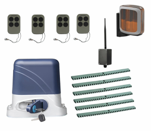 КОРН KSL-800KIT-L2K6-BT-T4 Автоматика для откатных ворот KSL-800 KIT-L2K6-BT-Т4, комплект: привод, 4 пульта, Bluetooth-модуль, лампа, 6 реек