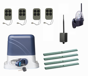 КОРН KSL-1300KIT-L4K4-BT-T4 Автоматика для откатных ворот KSL-1300 KIT-L4K4-BT-Т4, комплект: привод, 4 пульта, Bluetooth-модуль, лампа, 4 рейки
