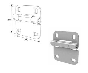 DOORHAN DH25233-1 Внутренняя петля для панелей с защитой от защемления пальцев облегченная модифицированная для подъёмных секционных ворот