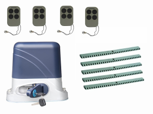 КОРН KSL-800KIT-KR5-T4 Автоматика для откатных ворот KSL-800 KIT-KR5-Т4, комплект: привод, 4 пульта, 5 реек