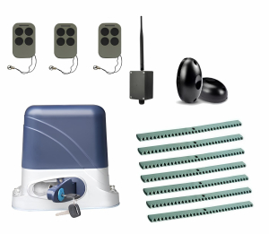 КОРН KSL-1300KIT-FK7-BT-T3 Автоматика для откатных ворот KSL-1300 KIT-FK7-BT-Т3, комплект: привод, 3 пульта, Bluetooth-модуль, фотоэлементы, 7 реек