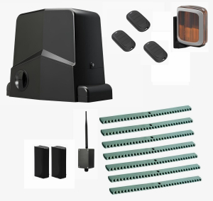 AN-MOTORS ARW-600MKITFULL7-A-BT-T3 Автоматика для откатных ворот ARW-600MKIT FULL7-A-BT-Т3, комплект: привод, 3 пульта, лампа, фотоэлементы, 7 реек, Bluetooth-модуль