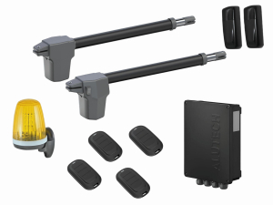 AN-MOTORS ATW-400KIT FULL-T4 Автоматика для распашных ворот ATW-400KIT FULL-T4, комплект: 2 привода, блок управления, 4 пульта, фотоэлементы, лампа