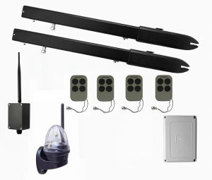 КОРН KSW-3000L-T4-4K-BT Автоматика для распашных ворот KSW-3000 L-T4-4K-BT, комплект: 2 привода, блок управления, 4 пульта, лампа, Bluetooth-модуль