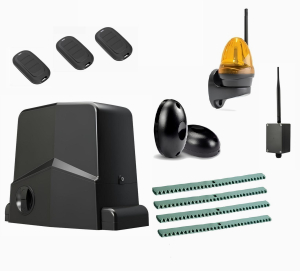 AN-MOTORS ARW-600MKITFULL4-K-BT-T3 Автоматика для откатных ворот ARW-600MKIT FULL4-K-BT-Т3, комплект: привод, 3 пульта, лампа, фотоэлементы, 4 рейки,Bluetooth-модуль