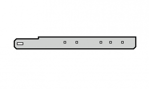 HORMANN 3095334 Консоль, для направляющих N, ND, NH, H, HD, HU, слева (490 мм)