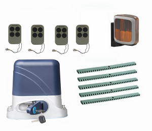 КОРН KSL-800KIT-L2K5-T4 Автоматика для откатных ворот KSL-800 KIT-L2K5-Т4, комплект: привод, 4 пульта, лампа, 5 реек