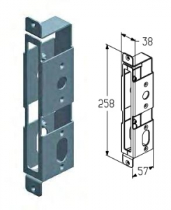 ALUTECH WL-40.2012 - 401740200 Корпус для подъёмных секционных ворот