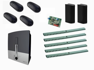 CAME BXL04AGS KIT5-FA-T4 Автоматика для откатных ворот BXL04AGS KIT5-FA-T4, комплект: привод, радиоприемник, 4 пульта, фотоэлементы, 5 реек