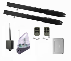 КОРН KSW-3000L-5K-BT Автоматика для распашных ворот KSW-3000 L-5K-BT, комплект: 2 привода, блок управления, 2 пульта, лампа, Bluetooth-модуль