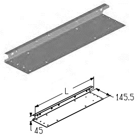 ALUTECH EC-12.500R - 401340510 Накладка боковая для подъёмных секционных ворот